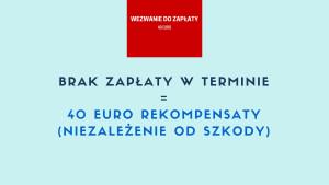 40 euro rekompensaty