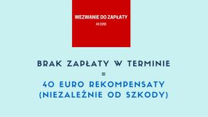 40 euro rekompensaty